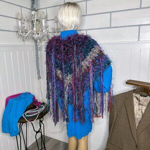 NEW Boho Beautiful & Stylishly Warm!  Women Shawl Wrap Art handmade  ~FREE SHIP~